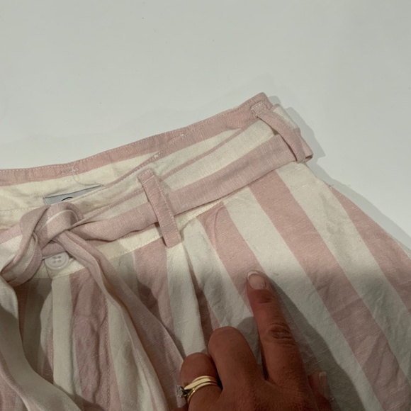 Rails Sz S Katy Petal Stripe Linen Blend Shorts - Picture 4 of 10
